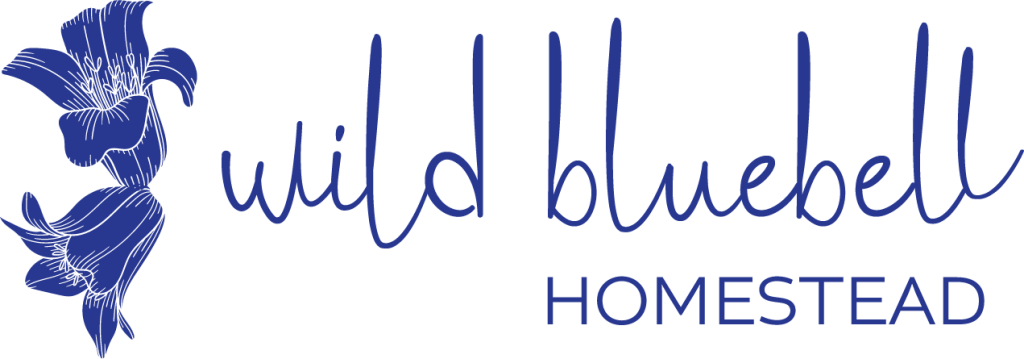 logo sourdough workshops by wild bluebell homestead